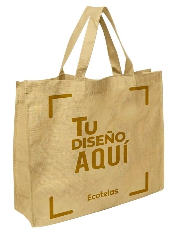 Bolsa tnt cocida cruda 50x40x12